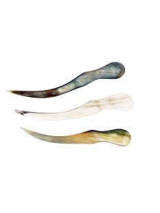 Horn Olivenpiker / Haarnadel / Nagelreiniger 11,5 cm = Code A