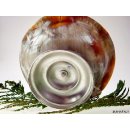 Horn Schale mit Fu&szlig; Hocamille, gewellt silver plated 15 cm