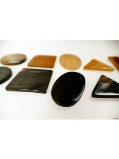 Hornplatten 5 Formen poliert 40 mm einfarbig/2. Qualität - 25 %