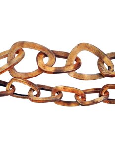 Horn Gliederkette Rivo2 antik matt geschliffen Fixlänge 90 cm = Code G