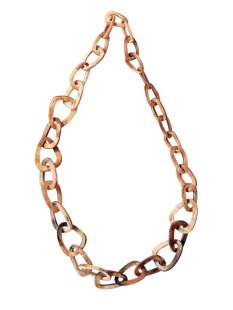 Horn Gliederkette Rivo2 antik matt geschliffen Fixlänge 90 cm = Code G