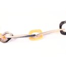 Horn Gliederkette Rivo4 gemixte Farben hell/dunkel matt poliert ca. 90 cm veränderliche Länge
