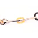 Horn Gliederkette Rivo4 gemixte Farben hell/dunkel matt poliert ca. 90 cm veränderliche Länge