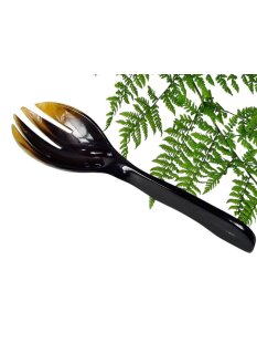 Horn Salatgabel Afrika geschwungen poliert 27 cm = Code F