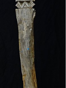 AL190 original AloAlo Grabstele der Mahafaly heiliges Zeburind 190 cm ca. 1955