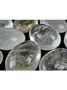 1 kg Handst&uuml;cken Handschmeichler Trommelstein Madagaskar Bergkristall poliert