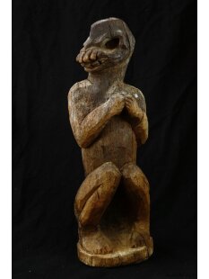 MF275 Vazimba Fetisch Skulptur Saurier  Mensch 33 cm.