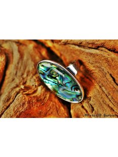 echt Abalone Perlmutt Ring Erestos1 Größe variabel 30 x 15 mm = Code C