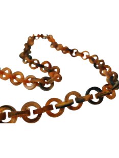 Horn Gliederkette Rojo antikbraun matt  Fixlänge 90 cm = Code F
