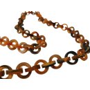 Horn Gliederkette Rojo antikbraun matt  Fixlänge 90 cm = Code F