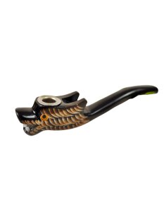 Horn Pfeife kleiner Drache Cannabis Hasch Tabak 11 cm =...