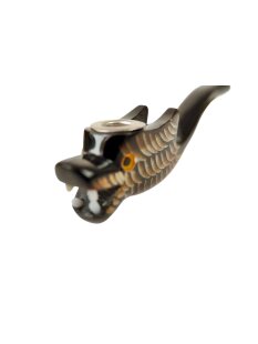 Horn Pfeife kleiner Drache Cannabis Hasch Tabak 11 cm = Code B