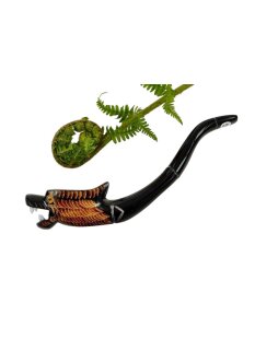 Horn Pfeife kleiner Drache Cannabis Hasch Tabak 11 cm = Code B