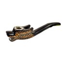 Horn Pfeife kleiner Drache Cannabis Hasch Tabak 11 cm = Code B