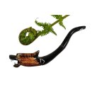 Horn Pfeife kleiner Drache Cannabis Hasch Tabak 11 cm = Code B