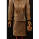 AL04 original AloAlo Grabpfosten der Mahafaly Frau mit Handtasche 130 cm 1930