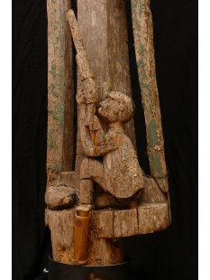 AL201 original und sehr selten AloAlo Grabstele Maroanaka Nr.2 ca. 1930  Länge 200 cm