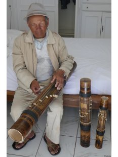 Zupfinstrument Valiha Dreifachsaiten Größe MM 55 - 60 cm = Code I