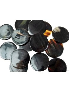 Hornplatten poliert 30 x 30 mm 2. Qualität - 25 % dreieckig