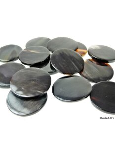 Hornplatten poliert 30 x 30 mm 2. Qualität - 25 % dreieckig