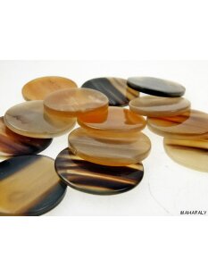 Hornplatten poliert 30 x 30 mm 2. Qualität - 25 % dreieckig