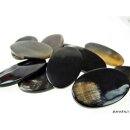 Hornplatten poliert 30 x 30 mm 2. Qualität - 25 % dreieckig