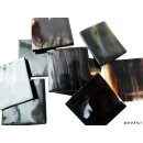 Hornplatten poliert 30 x 30 mm 2. Qualität - 25 % dreieckig