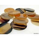 Hornplatten poliert 30 x 30 mm 2. Qualität - 25 % dreieckig