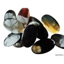 Hornplatten poliert 30 x 30 mm 2. Qualität - 25 % dreieckig