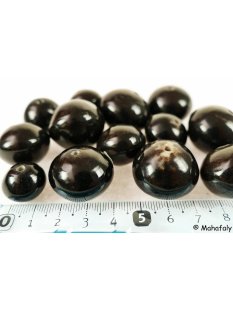 Hornperlen schwarz poliert 100 g Kugel Sphere 10 - 30 mm