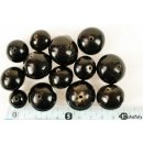 Hornperlen schwarz poliert 100 g Kugel Sphere 10 - 30 mm