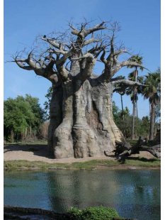 Ölfass Blech Deko Baobab 55 cm Mahajanga = Code O