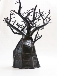 Ölfass Blech Deko Baobab 55 cm Mahajanga = Preiscode O