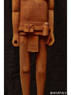 MF335 Schutz-Skulptur der Antandroy Viehhirte oder Geistheiler 1970 = 80 cm 