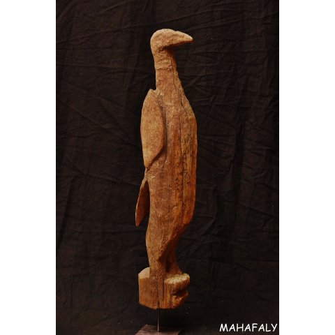 MF334 AloAlo Skulptur der Sakalava Grabw&auml;chter Enten Vogel 70  cm ca. 1930 