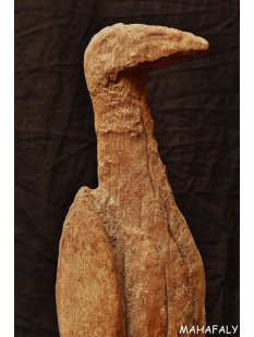 MF334 AloAlo Skulptur der Sakalava Grabw&auml;chter Enten Vogel 70  cm ca. 1930 