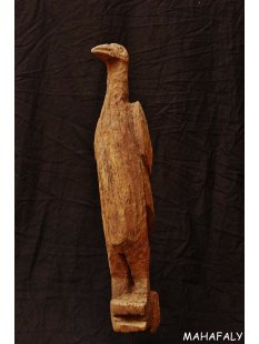 MF334 AloAlo Skulptur der Sakalava Grabwächter Enten Vogel 70  cm ca. 1930 