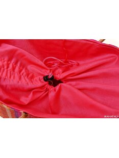 Raffia Bast Raphia Korb Harlekin vertikal Farbmix 32 cm