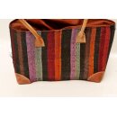 Raffia Bast Raphia Korb Harlekin vertikal Farbmix 32 cm