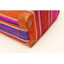 Raffia Bast Raphia Korb Harlekin vertikal Farbmix 32 cm
