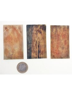 Hornplatten 70 x 40 mm rechteckig antik matt