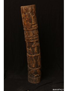 Betsileo Klangbaum und Ruftrommel sehr selten 110 cm ca. 1948 AF40