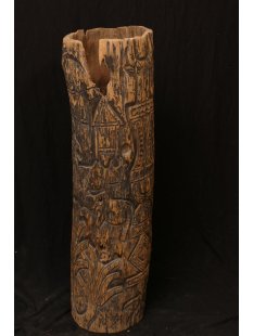 Betsileo Klangbaum und Ruftrommel sehr selten 97 cm ca.1948 AF41