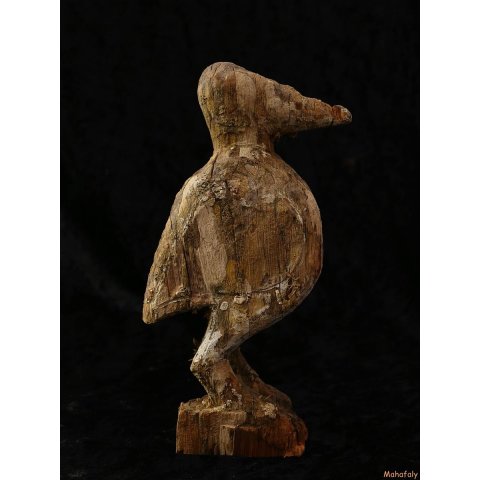 MF363 Fragment von Grabstele der Sakalava Vogel Lolo 21 cm 1970 
