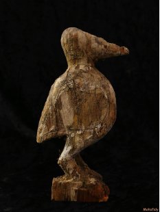 MF363 Fragment von Grabstele der Sakalava Vogel Lolo 21 cm 1970