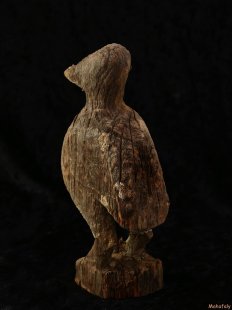MF363 Fragment von Grabstele der Sakalava Vogel Lolo 21 cm 1970