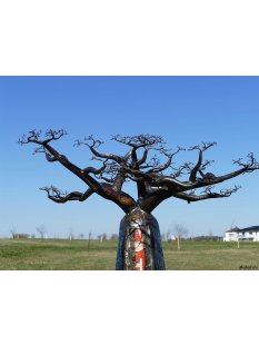Deko Baobab Baum aus alten Ölfässern 180 cm wetterfest