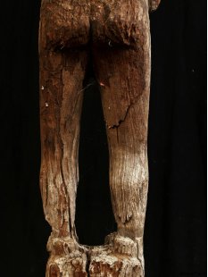 AL227  original AloAlo Grabstele der Sakalava nackte Frau 174 cm ca. 1930