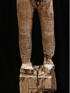 AL227  original AloAlo Grabstele der Sakalava nackte Frau 174 cm ca. 1930