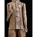 AL228 original AloAlo Totemskulptur der Sakalava Amtsperson mit Dokumententasche 155 cm antik ca. 1900